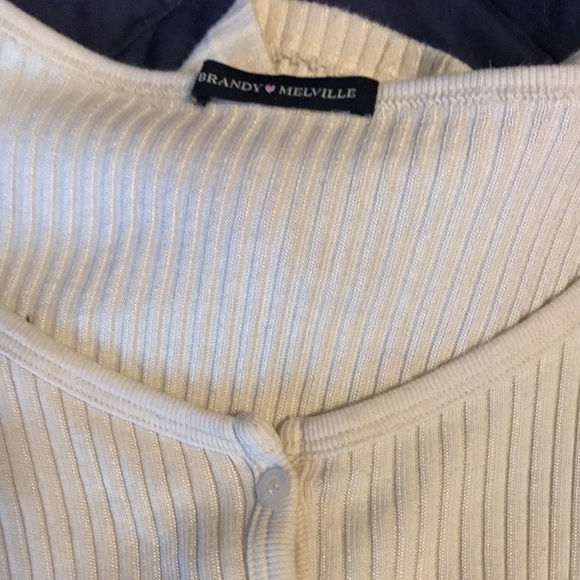 Brandy Melville Cream Cardigan - Picture 2 of 3